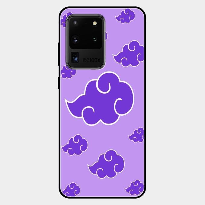 Purple Cloud Mobile Glass Phone Case For Samsung Galaxy S20 Ultra