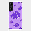 Purple Cloud Mobile Glass Phone Case For Samsung Galaxy S21 Fe 5G