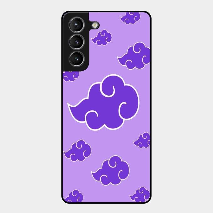 Purple Cloud Mobile Glass Phone Case For Samsung Galaxy S21 Plus