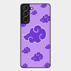 Purple Cloud Mobile Glass Phone Case For Samsung Galaxy S21
