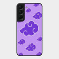 Purple Cloud Mobile Glass Phone Case For Samsung Galaxy S22 5G