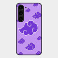 Purple Cloud Mobile Glass Phone Case For Samsung Galaxy S23 5G