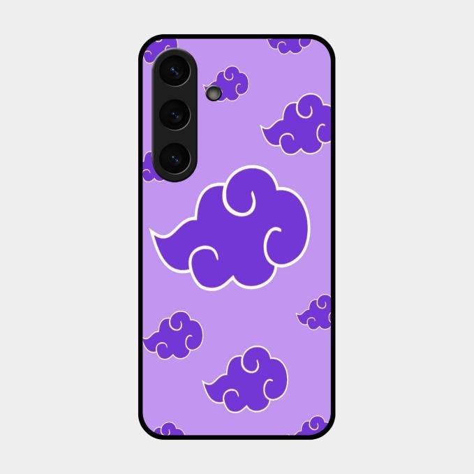 Purple Cloud Mobile Glass Phone Case For Samsung Galaxy S24 Fe 5G