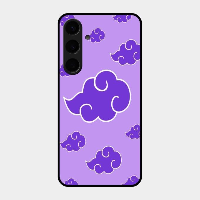 Purple Cloud Mobile Glass Phone Case For Samsung Galaxy S24 Plus 5G
