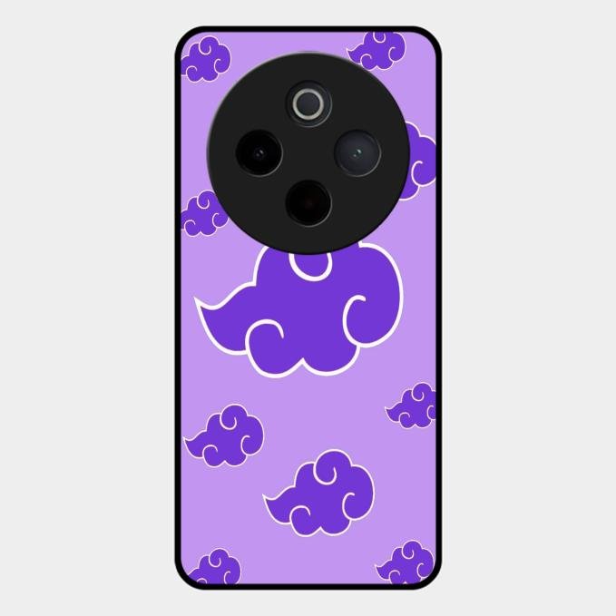 Purple Cloud Mobile Glass Phone Case For Vivo T4 5G