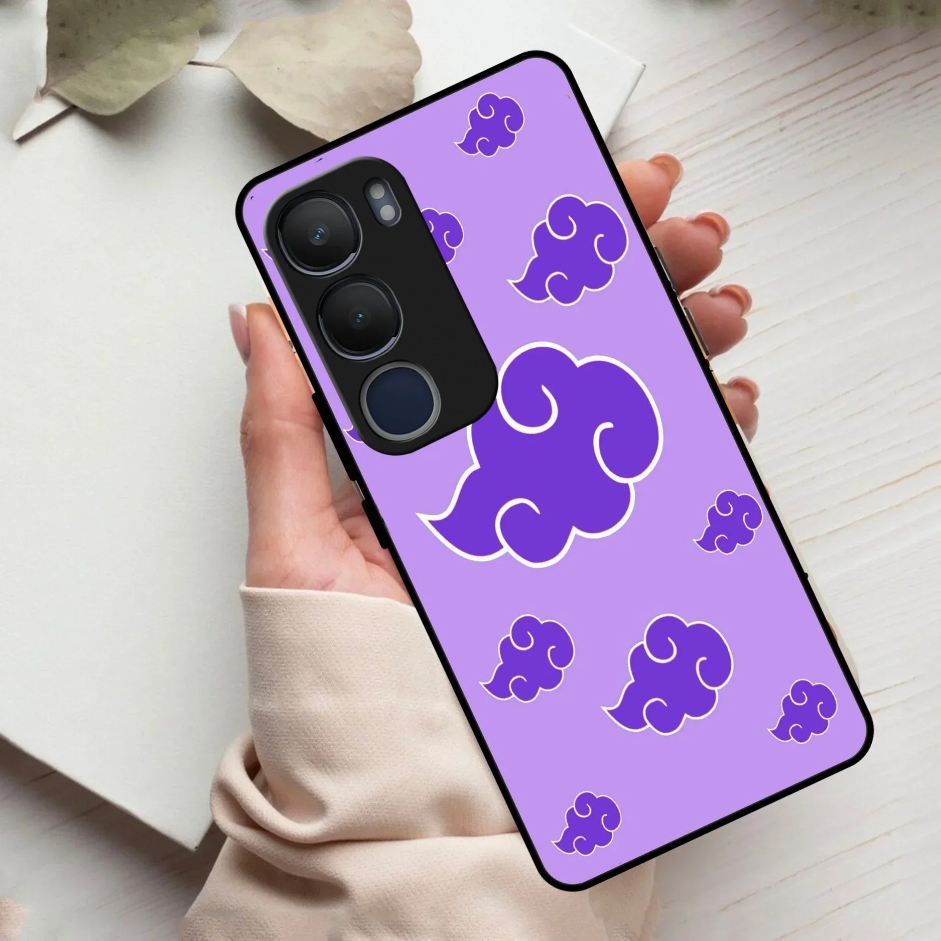 Purple Cloud Mobile Glass Phone Case For Vivo - ShopOnCliQ