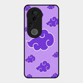 Purple Cloud Mobile Glass Phone Case For Vivo T4 Ultra 5G