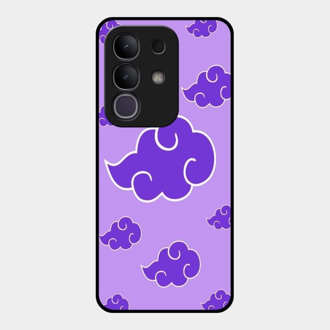 Purple Cloud Mobile Glass Phone Case For Vivo T4X 5G