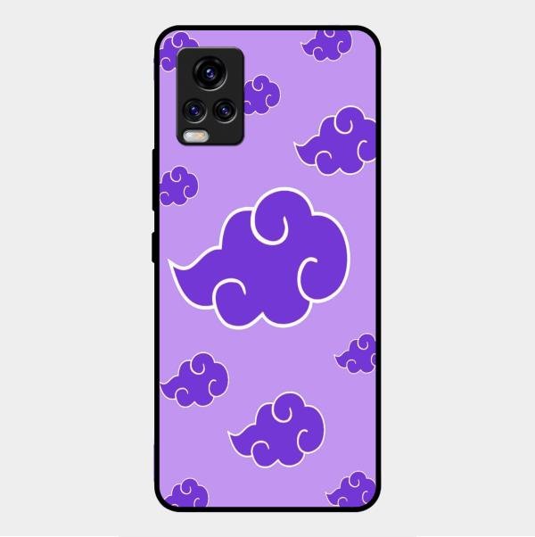 Purple Cloud Mobile Glass Phone Case For Vivo V20 2021