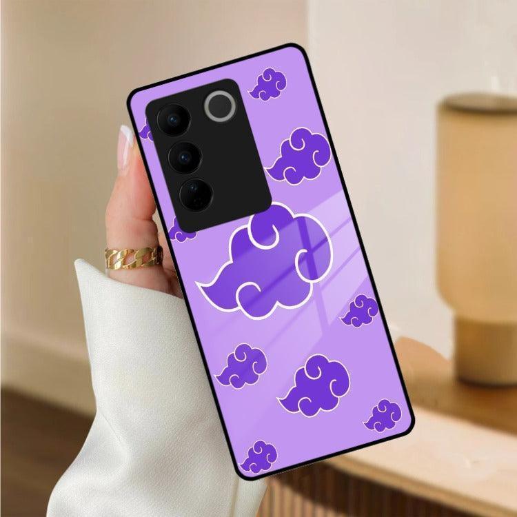 Purple Cloud Mobile Glass Phone Case For Vivo - ShopOnCliQ