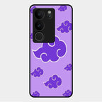 Purple Cloud Mobile Glass Phone Case For Vivo V29 5G
