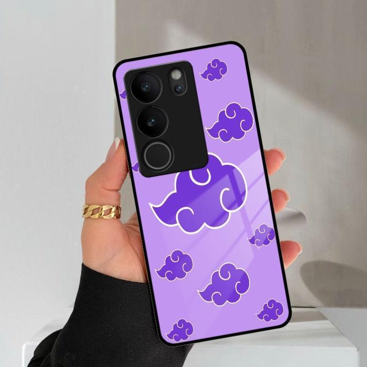 Purple Cloud Mobile Glass Phone Case For Vivo - ShopOnCliQ