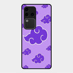 Purple Cloud Mobile Glass Phone Case For Vivo V30 Pro 5G