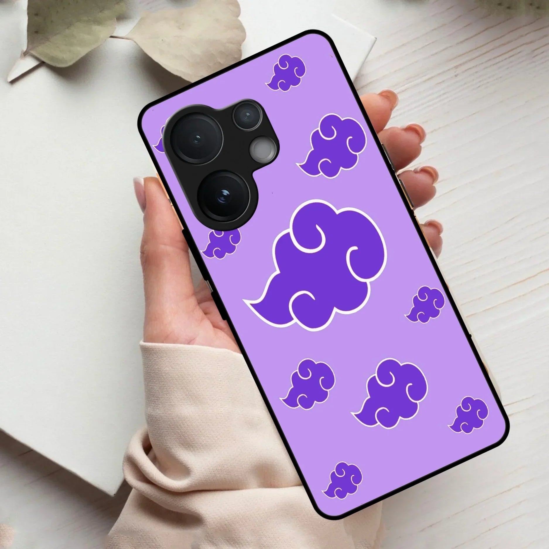 Purple Cloud Mobile Glass Phone Case For Vivo - ShopOnCliQ