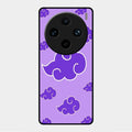 Purple Cloud Mobile Glass Phone Case For Vivo X100 Pro 5G