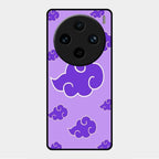 Purple Cloud Mobile Glass Phone Case For Vivo X100 Pro 5G