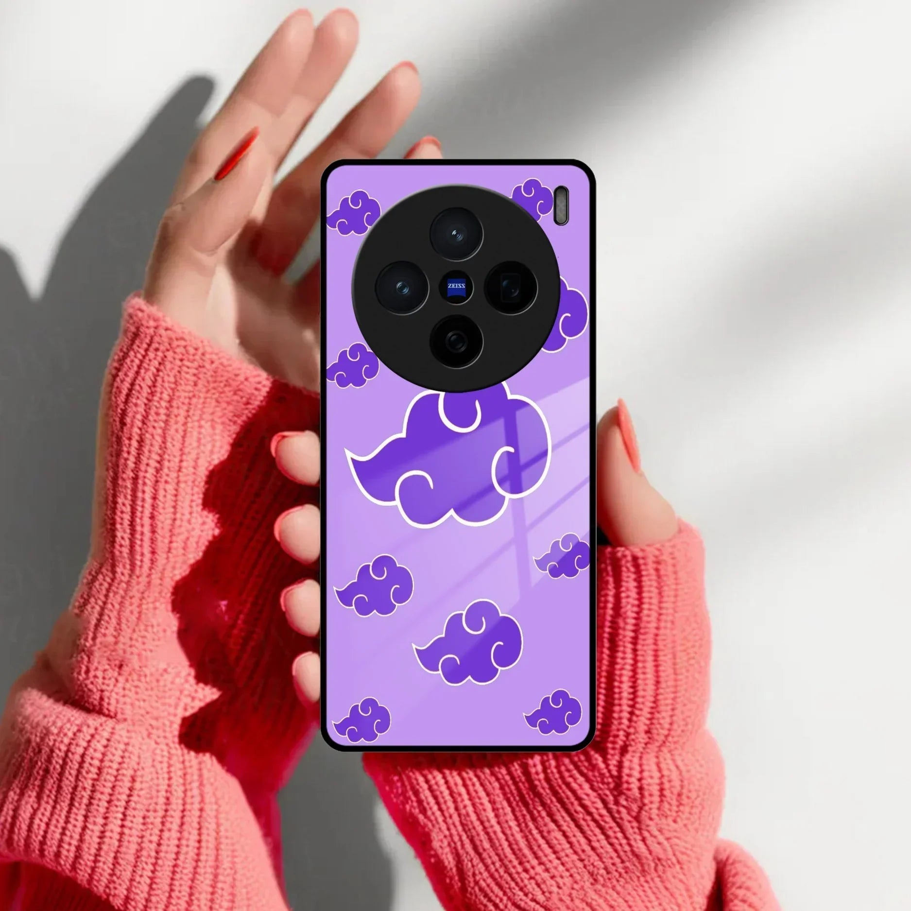 Purple Cloud Mobile Glass Phone Case For Vivo - ShopOnCliQ