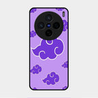 Purple Cloud Mobile Glass Phone Case For Vivo X200 5G