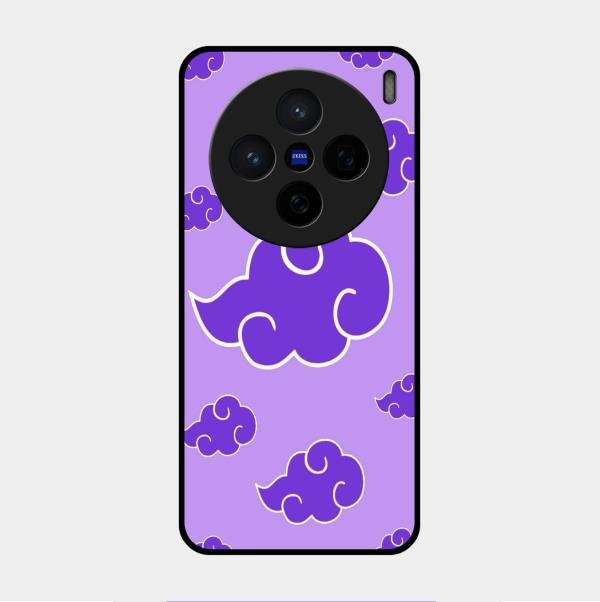 Purple Cloud Mobile Glass Phone Case For Vivo X200 5G