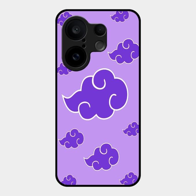 Purple Cloud Mobile Glass Phone Case For Vivo X200 Fe 5G