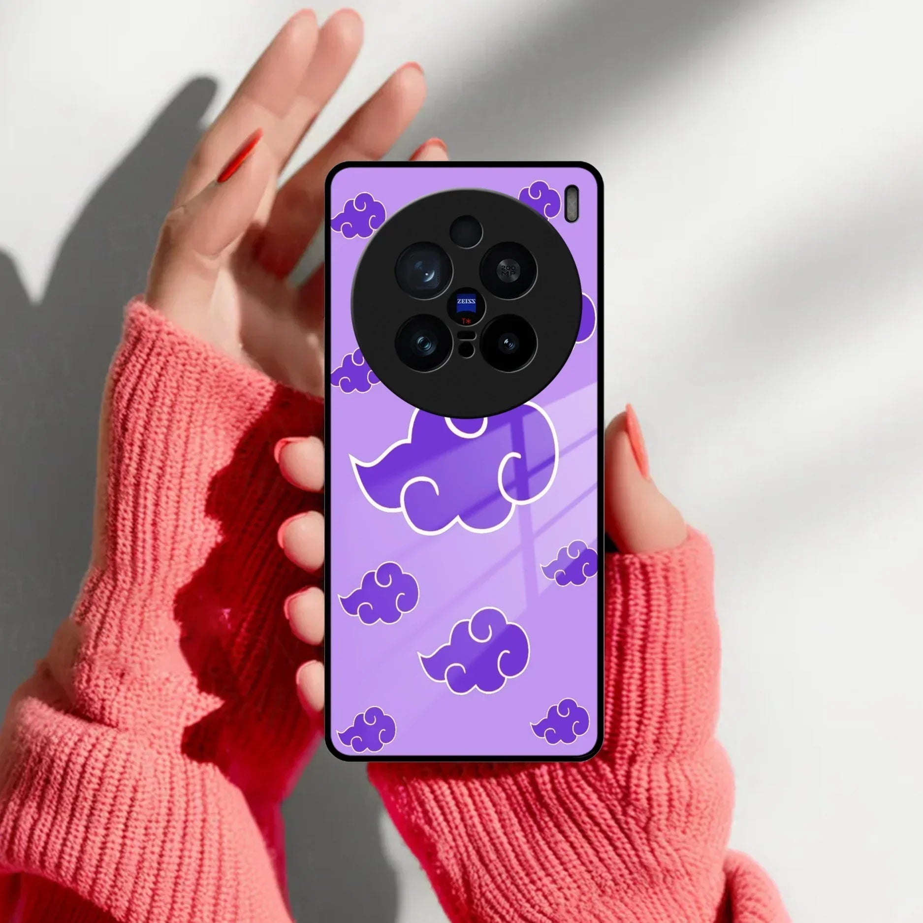 Purple Cloud Mobile Glass Phone Case For Vivo - ShopOnCliQ