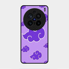Purple Cloud Mobile Glass Phone Case For Vivo X200 Pro 5G