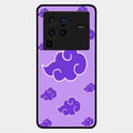 Purple Cloud Mobile Glass Phone Case For Vivo X80 Pro 5G