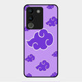 Purple Cloud Mobile Glass Phone Case For Vivo Y200 5G