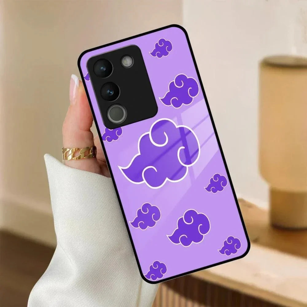 Purple Cloud Mobile Glass Phone Case For iQOO - ShopOnCliQ