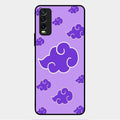 Purple Cloud Mobile Glass Phone Case For Vivo Y20T