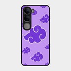 Purple Cloud Mobile Glass Phone Case For Vivo Y300 5G
