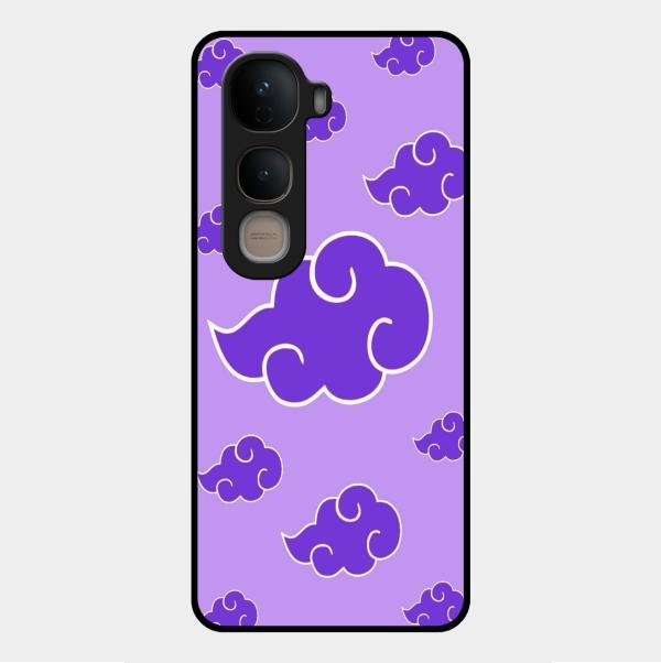 Purple Cloud Mobile Glass Phone Case For Vivo Y400 5G