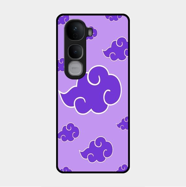 Purple Cloud Mobile Glass Phone Case For Vivo Y400 Pro 5G