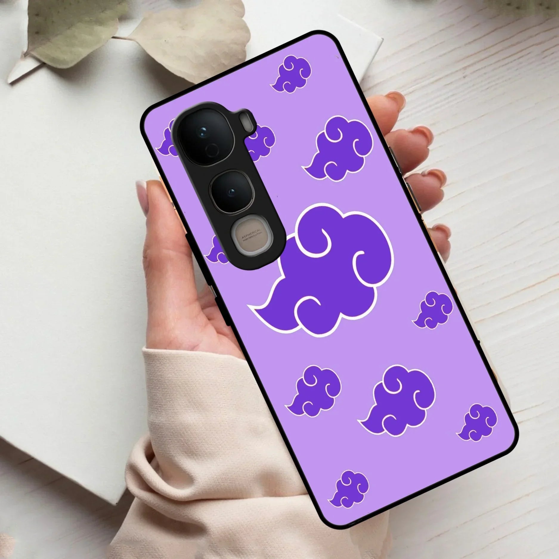 Purple Cloud Mobile Glass Phone Case For Vivo - ShopOnCliQ