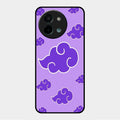 Purple Cloud Mobile Glass Phone Case For Vivo Y58 5G