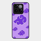 Purple Cloud Mobile Glass Phone Case For Xiaomi 14 5G
