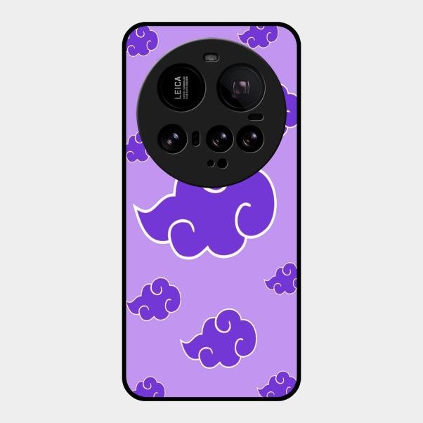 Purple Cloud Mobile Glass Phone Case For Xiaomi 15 Ultra 5G