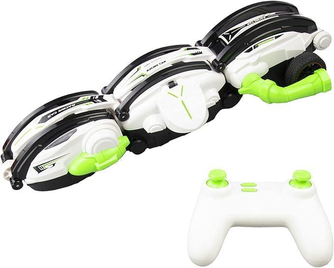 Rolling R/C Stunt Car for Kids 6 Plus Transforming Ball Mode 360 Degree Spins LED Lights Remote Control Toy - ShopOnCliQ