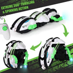 Rolling R/C Stunt Car for Kids 6 Plus Transforming Ball Mode 360 Degree Spins LED Lights Remote Control Toy - ShopOnCliQ