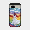 Rainbow Girl Glass Case Cover For Google Pixel 8A 5G