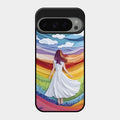 Rainbow Girl Glass Case Cover For Google Pixel 9 Pro 5G