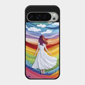 Rainbow Girl Glass Case Cover For Google Pixel 9 Pro Xl