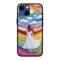 Rainbow Girl Glass Case Cover For iPhone 13 mini