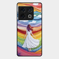 Rainbow Girl Glass Case Cover For Oneplus 10 Pro 5G
