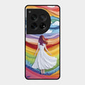 Rainbow Girl Glass Case Cover For Oneplus 12 5G