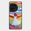 Rainbow Girl Glass Case Cover For Oneplus 12R 5G