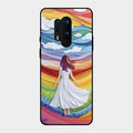 Rainbow Girl Glass Case Cover For Oneplus 8 Pro