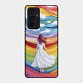Rainbow Girl Glass Case Cover For Oneplus 9Rt 5G