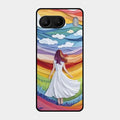 Rainbow Girl Glass Case Cover For Oneplus Nord 4 5G