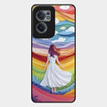 Rainbow Girl Glass Case Cover For Oneplus Nord Ce 2 5G